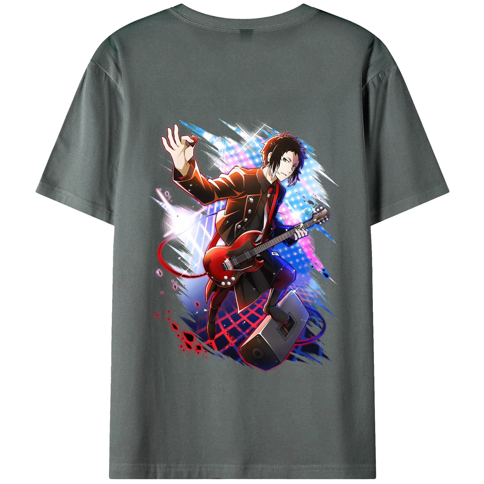 （画像用） 文豪ストレイドッグス Bungo Stray Dogs 綿100％半袖Tシャツ（背面プリント）